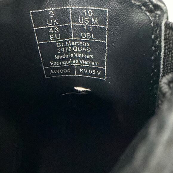 Dr Martens Quad Chelsea Boots Mens Size 10 Black Leather Punk 2976 main image 14